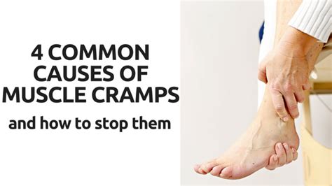 4 COMMON CAUSES OF MUSCLE CRAMPS – Massage Therafix