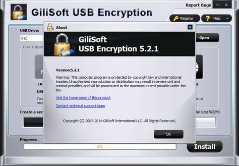 GiliSoft USB Stick Encryption- Password Protect USB memory stick.