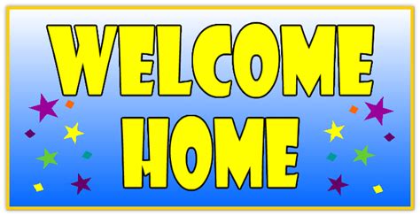 WELCOME HOME BANNER 109 | Welcome Home Banner Templates | Templates (Click on a Category below ...