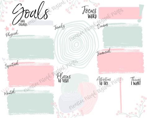 Goal Setting Vision Board 2023 Goals Motivational Board - Etsy Canada