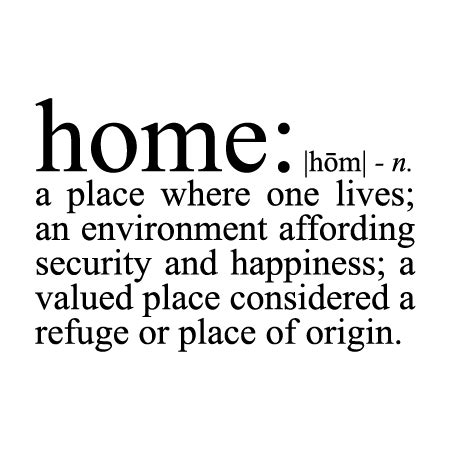 Home Definition Wall Quotes™ Decal | WallQuotes.com