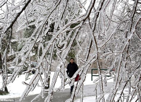 Incredible pictures show just how bitterly cold it was this Christmas Eve | Daily Mail Online