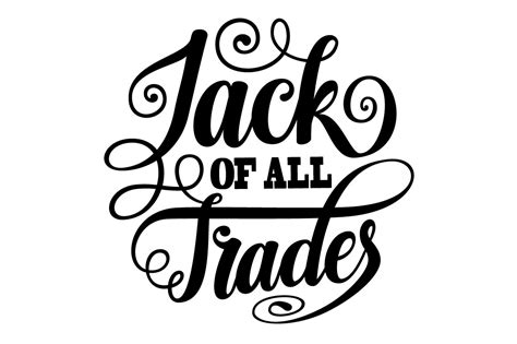 Jack of All Trades Lettering SVG Graphic by Royaltype · Creative Fabrica