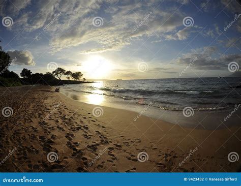 Sunset Over Maui stock photo. Image of travel, ocean, summer - 9423432