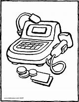 Clipart Cash Register Cashier Money Drawing Coloring Clip Getdrawings  sketch template