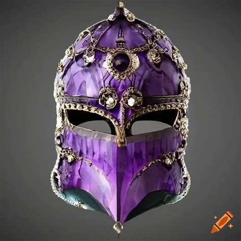 Realistic amethyst helmet