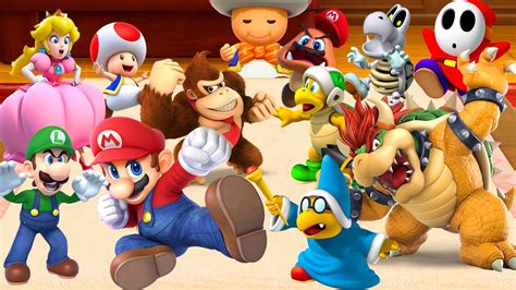 Mario Party Switch Minigames - All Characters The Super Mario Bros ...