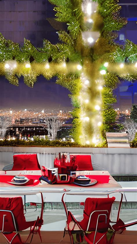 A Festive Rooftop Party with a Chic Rooftop Garden · Creative Fabrica