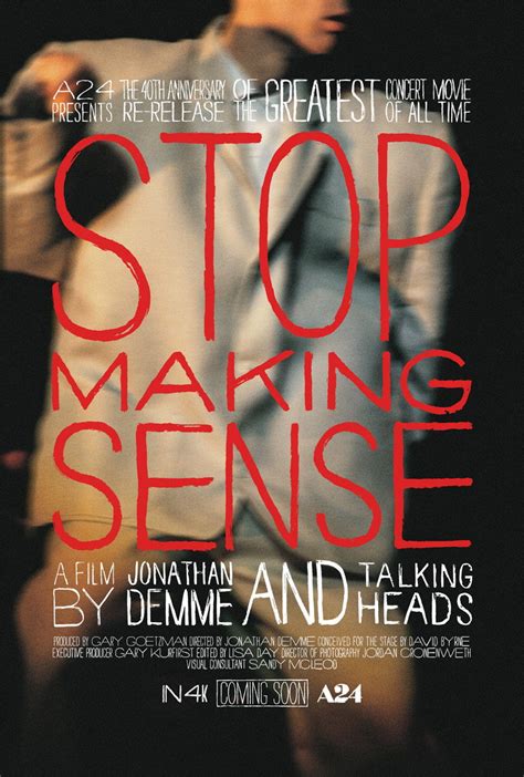 Full Trailer for A24's Re-Release of 'Stop Making Sense' Concert Doc ...