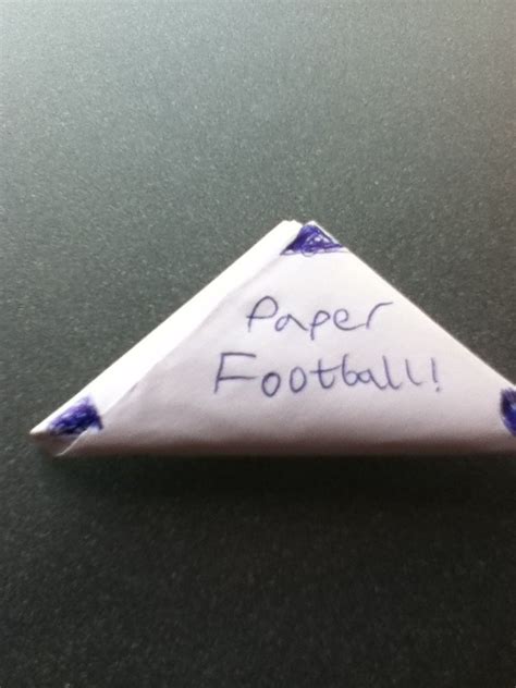 How to make a paper football - B+C Guides