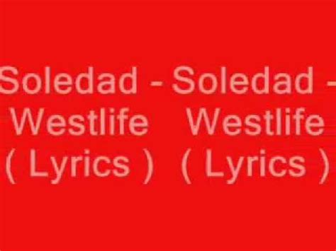 soledad ( lyrics - YouTube