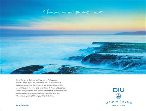 Print ad: Diu Tourism: Isle Of Calm, 3