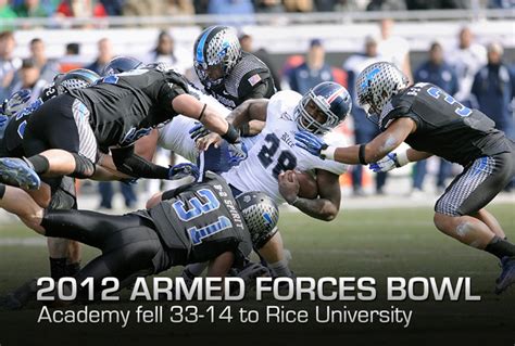 Academy falls to Rice in Armed Forces Bowl > Air Force > Article Display