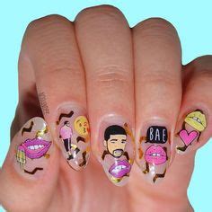 Decals and Drake Nail Art by @noriandee. Great Nails, Cute Nails ...