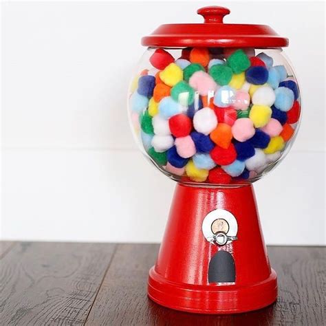 This gumball machine!! just a clay pot and glass bowl and don't forget ...