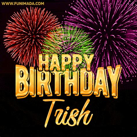 Happy Birthday Trish GIFs - Download on Funimada.com