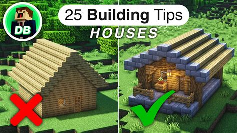 25 Quick Minecraft House/Base Building Tips - YouTube