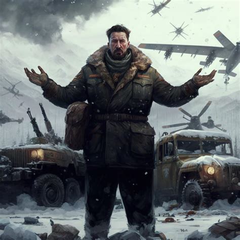 Viktor Reznov at the end of Vorkuta / black ops 1 : r/aiArt