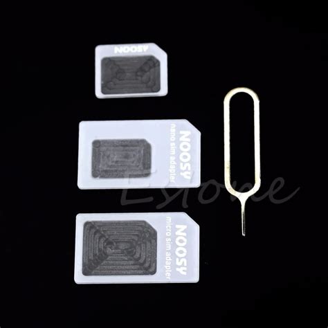 Nano Sim Card to Micro Sim Card Standard Sim Card Adapter Adaptor ...