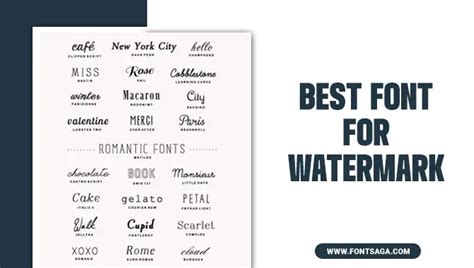 Best Font For Watermark - A Font Lover's Guide