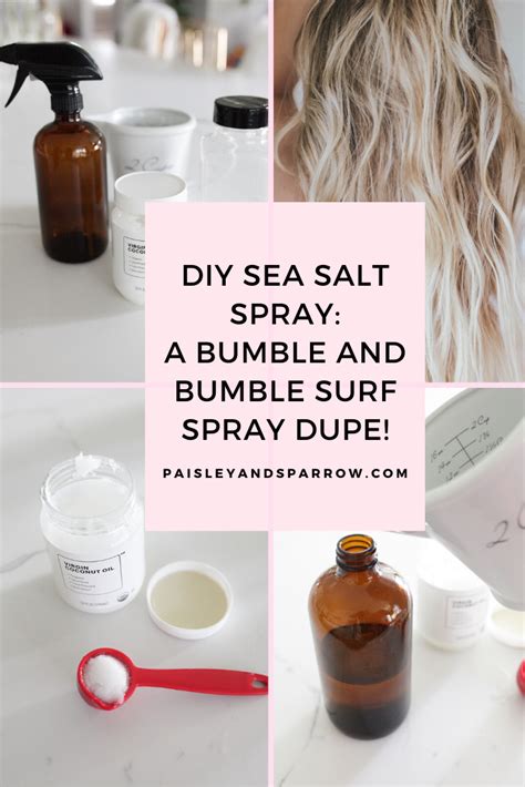 The Easiest DIY Sea Salt Spray for Beachy Waves - Paisley & Sparrow