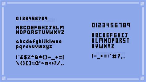 Pixel Art Font Sprite Sheets by Bluspark Games | GameMaker: Marketplace