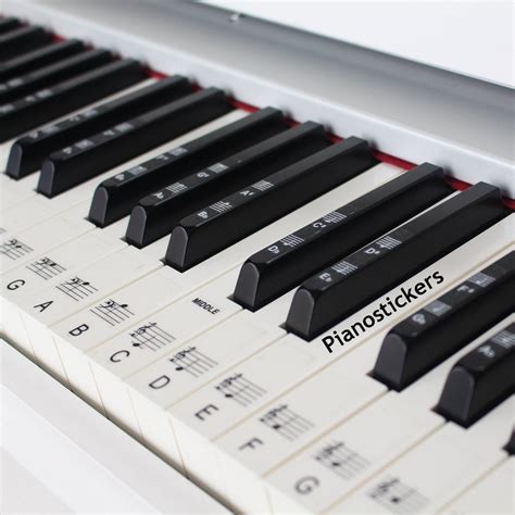 Piano Stickers 61 Key Set for the Black & White Keys - Etsy