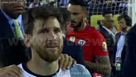 Lionel Messi Crying After Losing The Final Of The Copa America 2016 ...