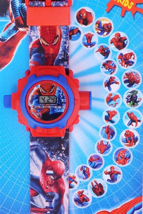 Buy Genx Spiderman Image Projector Digital Wrist Watch for Kids | Wall ...