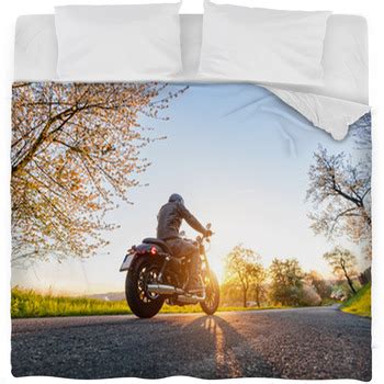 Motorcycle Comforters, Duvets, Sheets & Sets | Custom