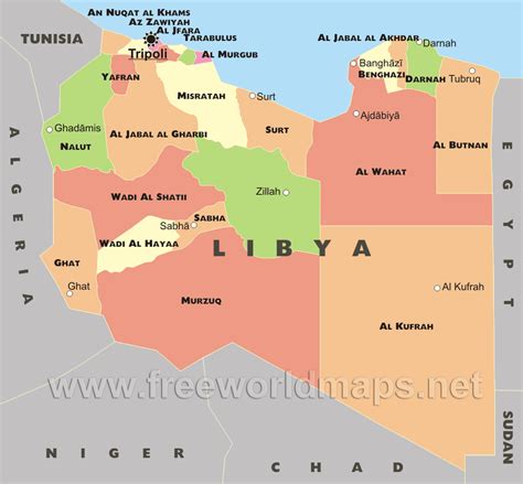 Libya Political Map