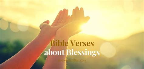 Top 25 Bible Verses about Blessings