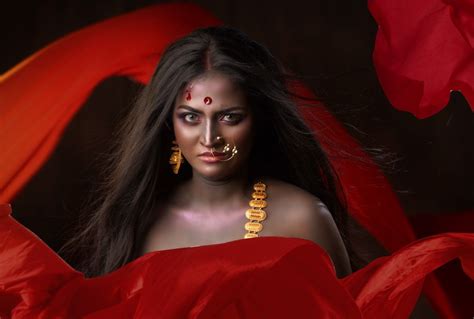 Draupadi Vastra haran | Goddess makeup, Photoshoot makeup, Womens painting