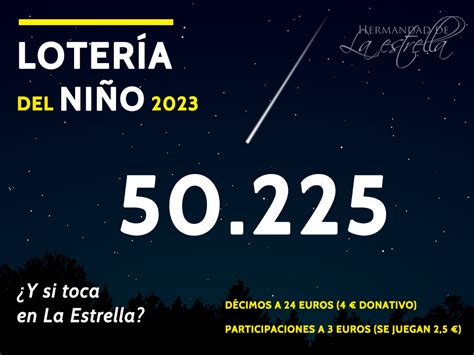 A la venta la Lotería del Niño 2023 – Hermandad de la Estrella