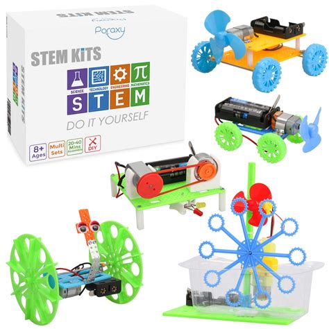 Buy Poraxy 5 Set STEM Science Kits for Kids Ages 8-12, Robotics Model ...