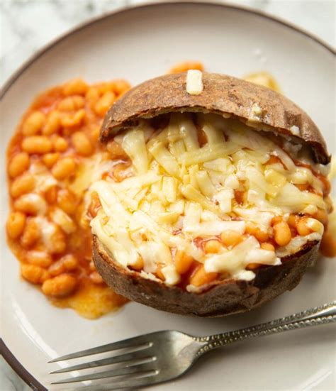 Jacket Potato with Beans & Cheese | Don't Go Bacon My Heart