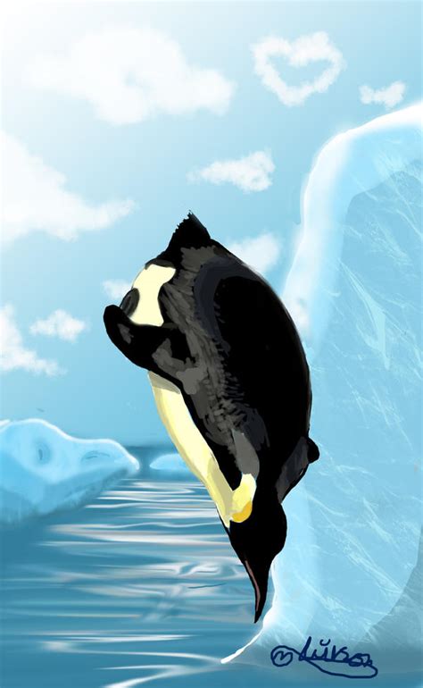 Emperor Penguin diving by MarkAndrewNeilson on DeviantArt