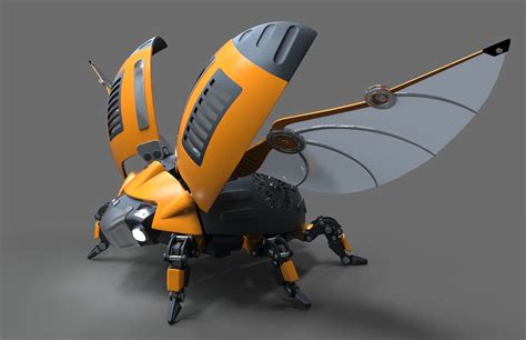 Robot Beetle Ladybug 3D model rigged | CGTrader