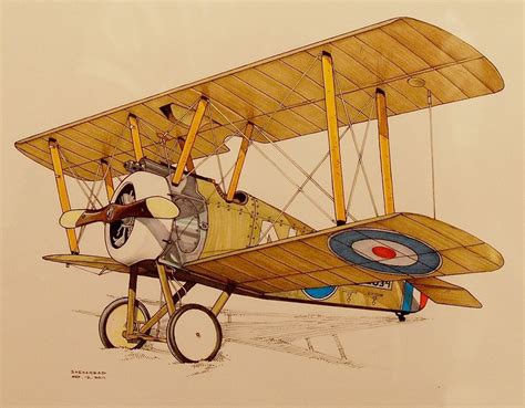 Pin by Gear Head on WW1 Aeroplanes | Airplane drawing, Airplane illustration, Aviation art