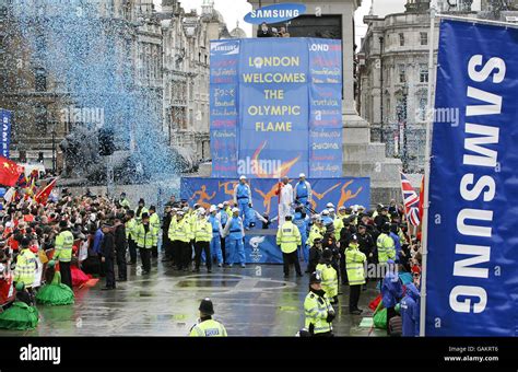 Beijing Olympics Torch Relay - London Stock Photo - Alamy