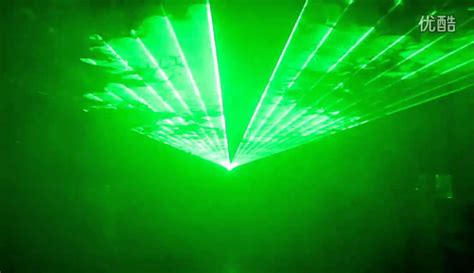 Green laser light show equipment - YouTube