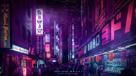 Tokyo Hikari - 東京 ひかり - SynthCity — Designcollector | Cyberpunk city, Aesthetic desktop ...