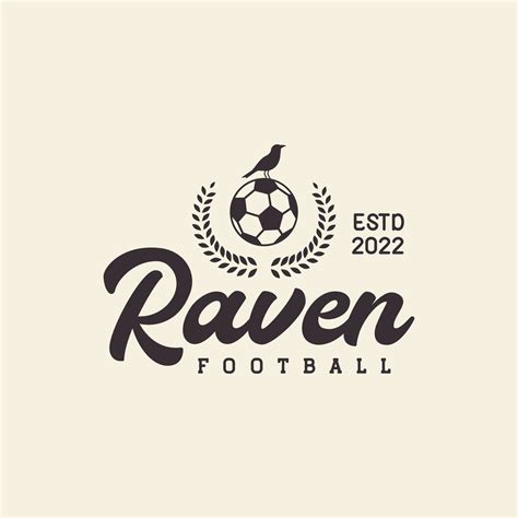 raven bird with ball badge logo design vector graphic symbol icon ...