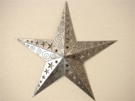 3D Ornamental Texas Star Metal Wall Art