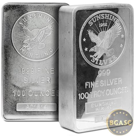 100 oz Silver Bar Johnson Matthey .999 Fine Bullion Ingot (Secondary ...