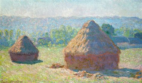 Haystacks, end of Summer Painting by Claude Monet - Pixels