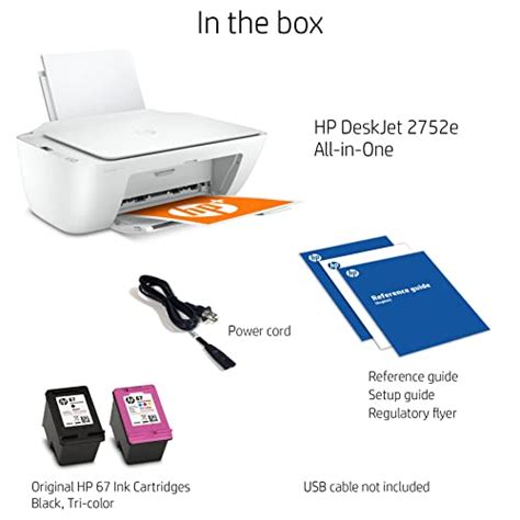 HP DeskJet 2752e Wireless All-in-One Instant Ink Ready Color Inkjet Printer for Home Office ...