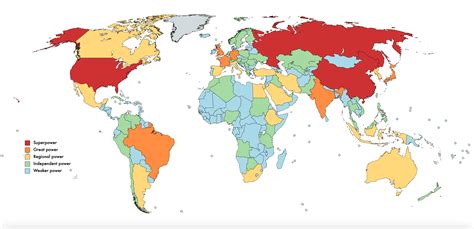 Geopolitical Map Of The World