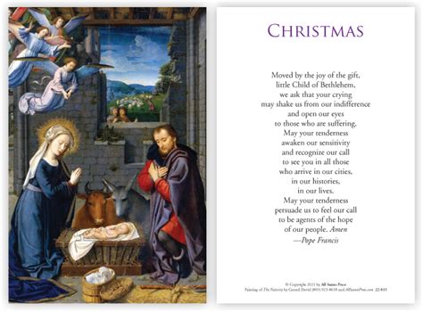 Christmas Prayer Card