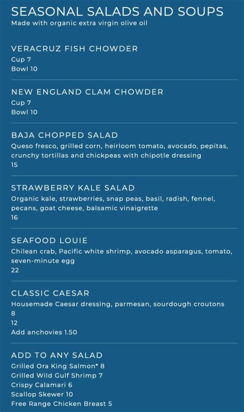 Lure Fish House Porter Ranch, CA Menu (Updated: July 2024)